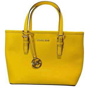 Michael Kors Sunny Yellow Saffiano Leather Handbag / Crossbody